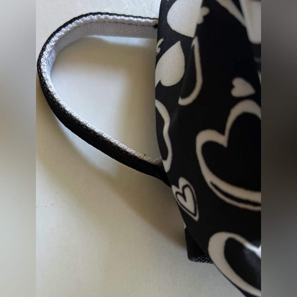 Brighton Black and White Heart Backpack New without tags. cute! Retails $150! - Picture 7 of 12